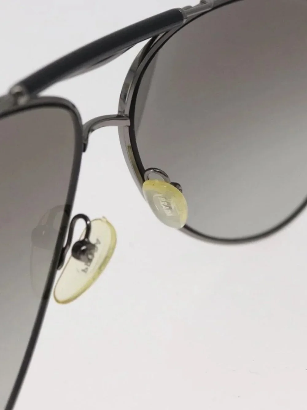 PRADA Sunglasses plastic Black Auth